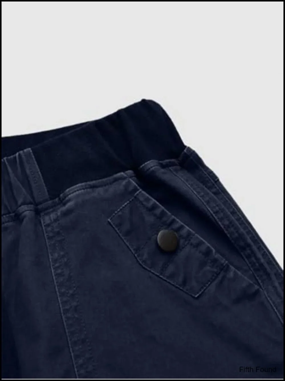 Women's Mid Rise Drawstring Waist Straight Leg Cotton Pants